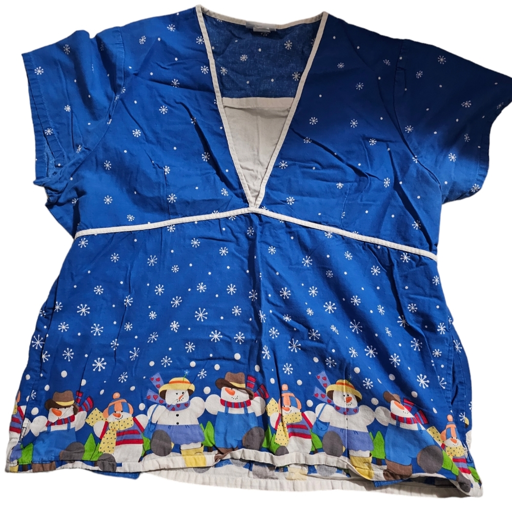 Winter XL Scrub top